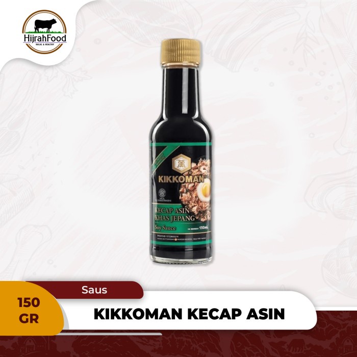

HJK Kikkoman Kecap Asin Khas Jepang / Japanese Soy Sauce - Halal (150 ml)