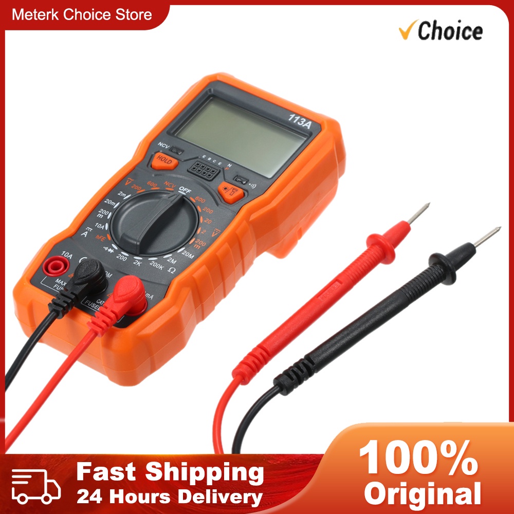 RICHMETERS RM113D/RM113A Multimetro Tester Digital Multimeter 6000 Counts Auto Ranging DC/AC Voltage