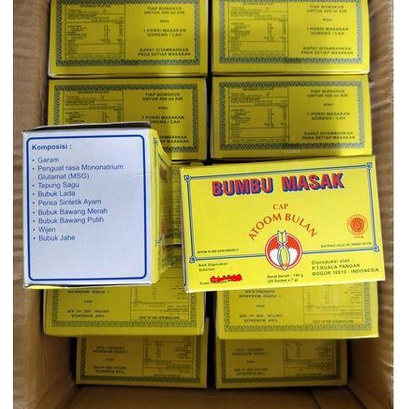 

HJK Bumbu masak Instan cap atom bulan Seblak Baso aci Mie Ayam Bawang