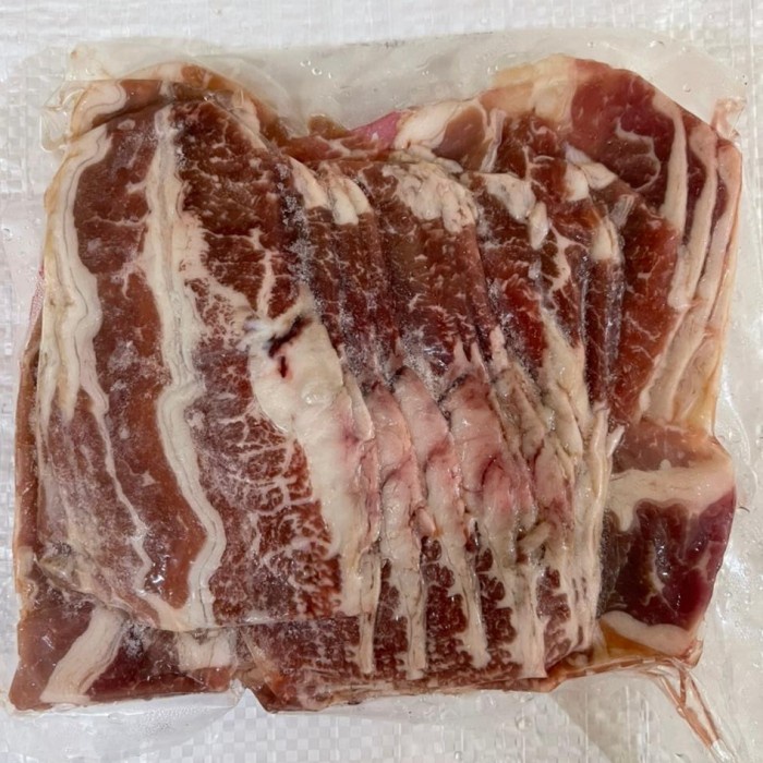 

HJK Daging Sapi Shabu-Shabu - USA Beef Short Plate Slice 500gram