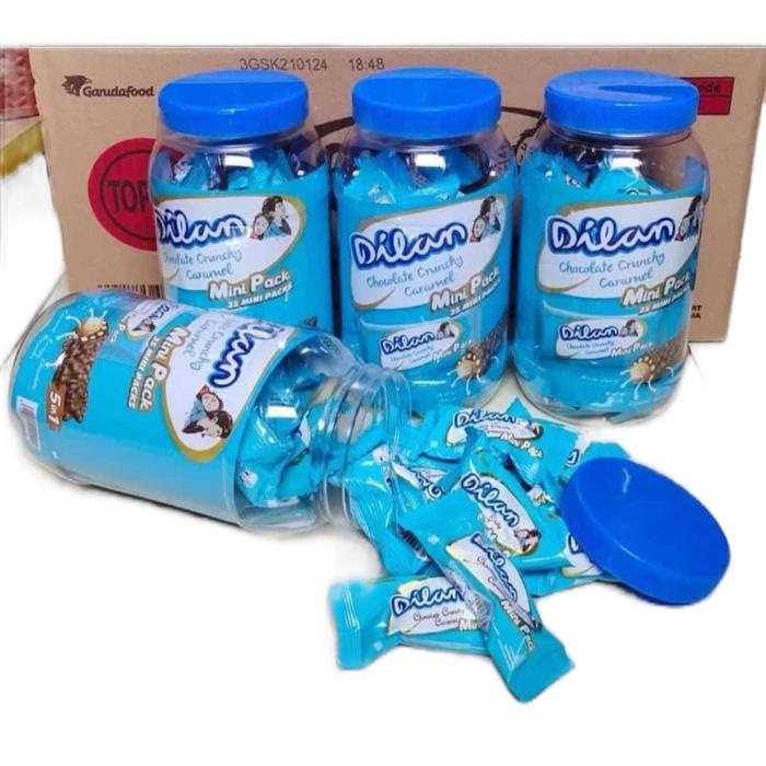 

Coklat dilan mini pack 1 toples isi 25 pcs