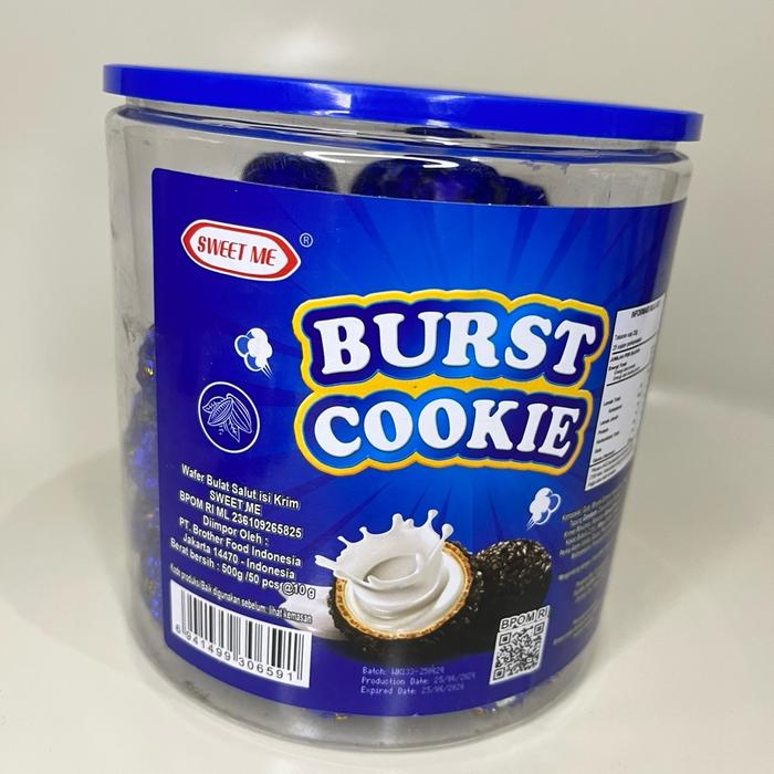 

Burst Cookie Coklat kelapa 1 toples isi 50 pcs Viral BOOM RI HALAL Chocolate Food Biskuit Cemilan