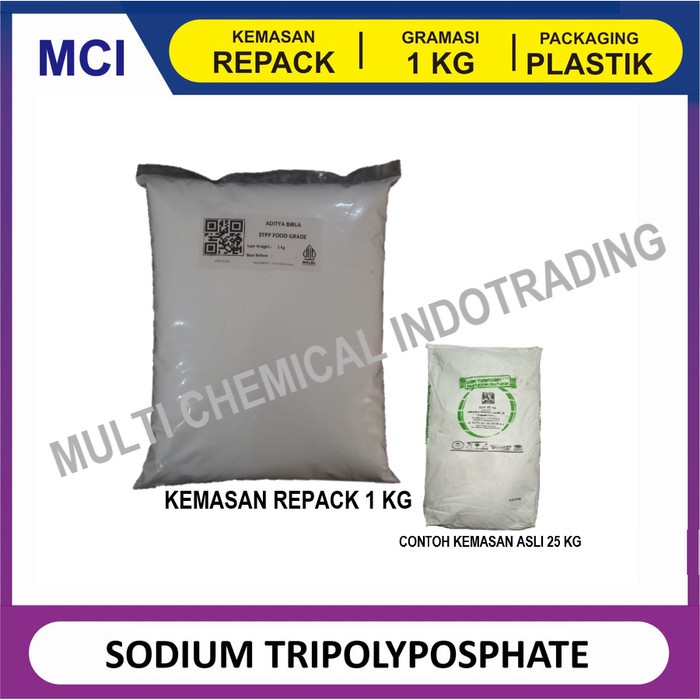 

HJK SODIUM TRIPOLYPHOSPHATE / STPP / STTP FOOD GRADE. 1 kg.