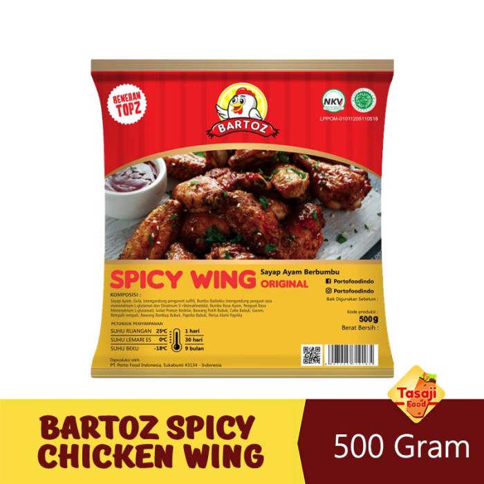

Bartoz Spicy Chicken Wing 500gr