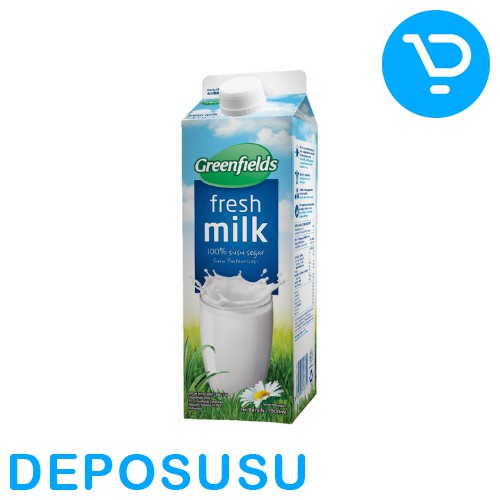 

Susu Pasteurisasi Freshmilk GREENFIELDS 1Liter - Full Cream Fresh Milk