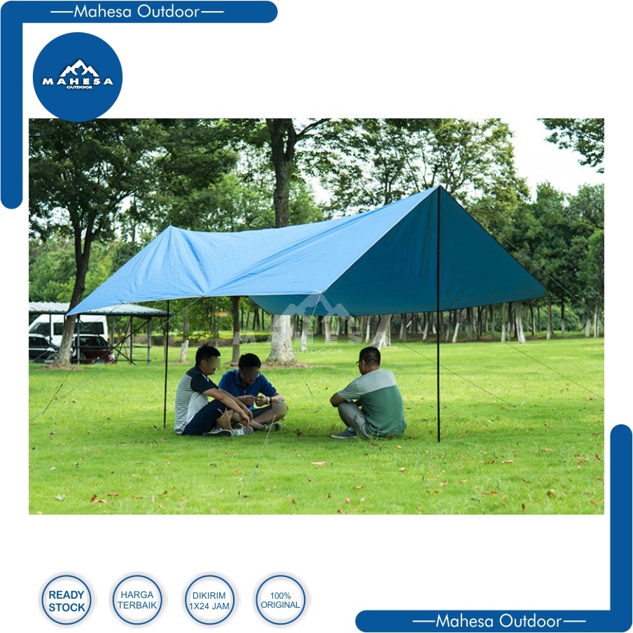 Tiang Flysheet Alumunium Tarptent Awning Tenda Mobil Camping Campervan Tarp Tent
