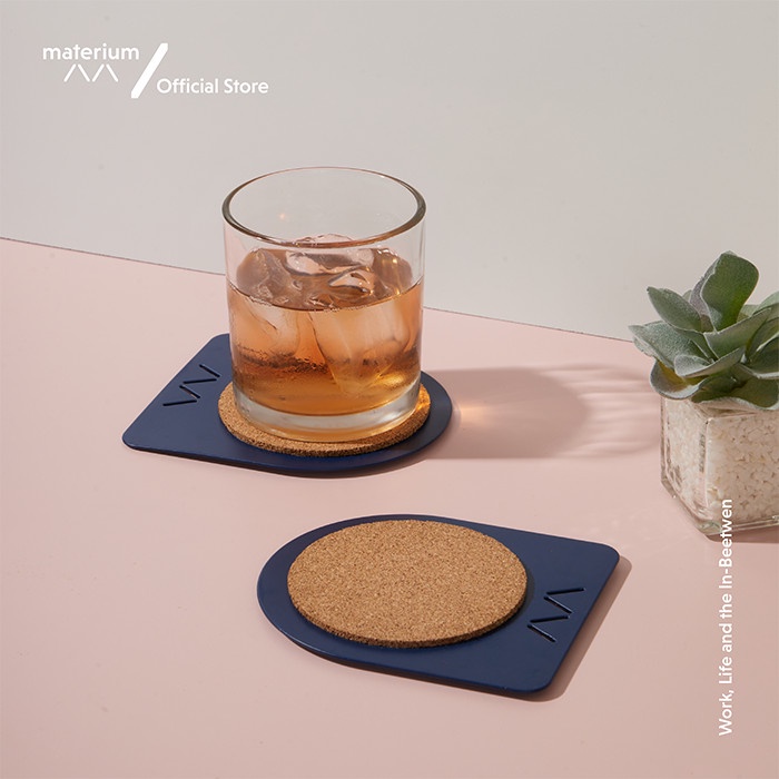 Cork Coaster Alas Gelas Materium Coaster 2 - Asli