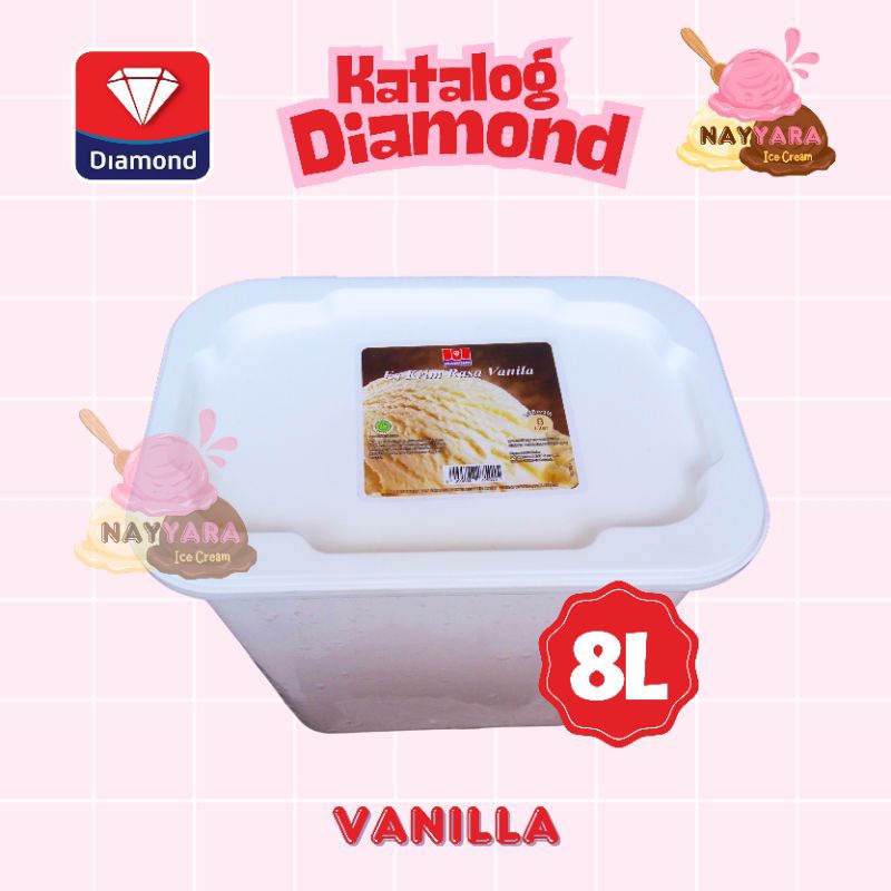 

Es Krim Vanilla Diamond 8 Liter