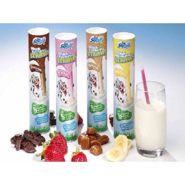 

Sipahh Fun Straws Vanila 5Pcs Sipah Sedotan Dengan Rasa Susu Sipah