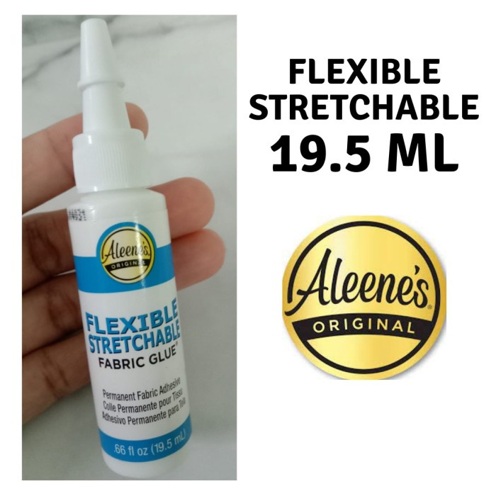 

SALE TERHOTT LEM ALEENE FLEXIBLE STRETCHABLE FABRIC GLUE READYY