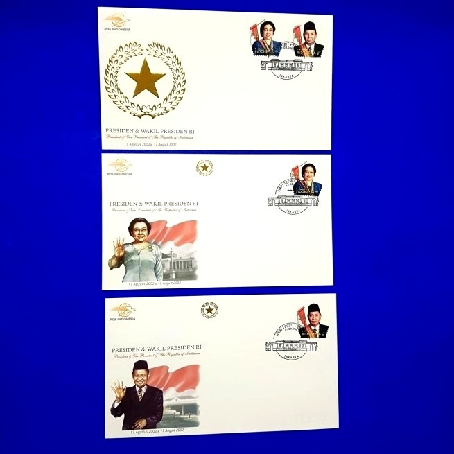 

PERANGKO/PRANGKO INDONESIA. PRESIDEN & WAPRES. MEGAWATI & HAMZAH HAZ