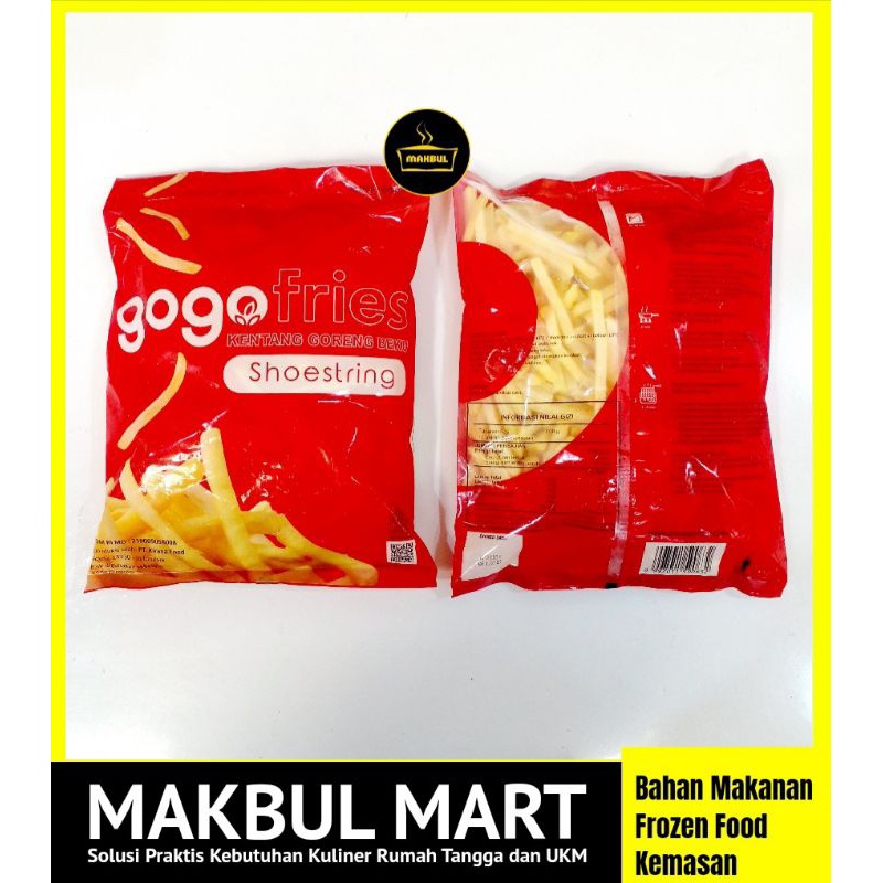 

GOGO Shoestring Crinkle Kentang goreng 1kg