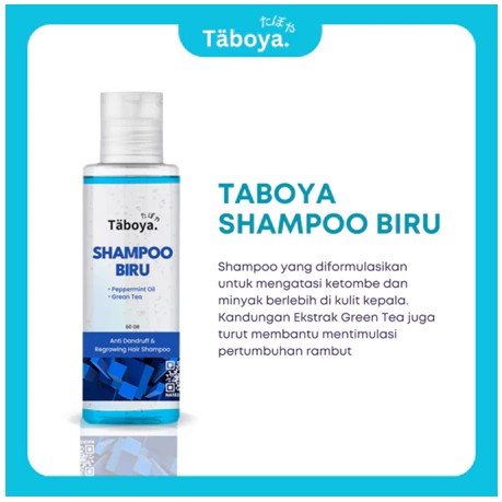 Taboya Shampoo Biru - Atasi permasalahan rambut