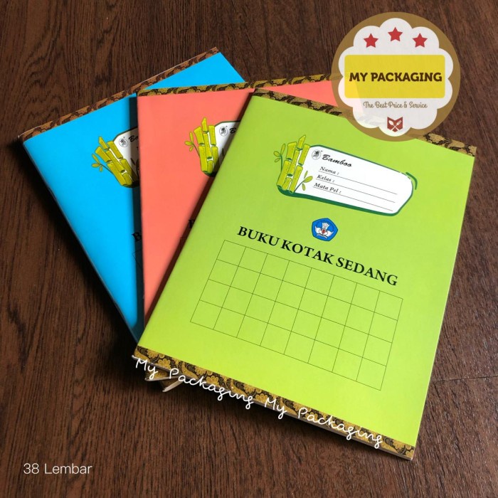 

ATKJaya- Buku kotak sedang 30 lembar harga per pack isi 10 buku