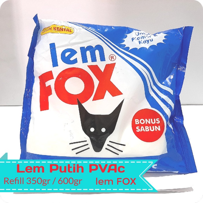 

ATKJaya- Lem Putih PVAc Putih Biru Refill lem FOX