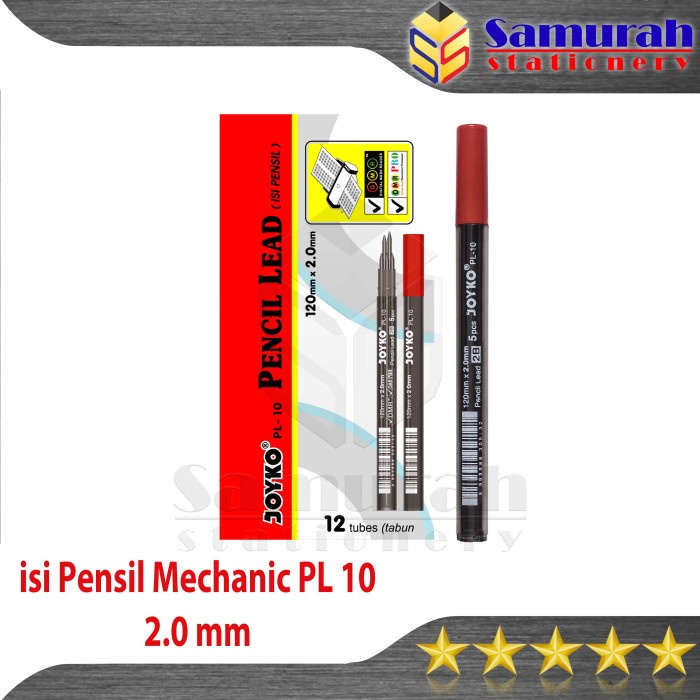 

ATKJaya- isi Pensil Mekanik Joyko PL 10 2.0 mm / Mechanical Pencil lead PL-10mm