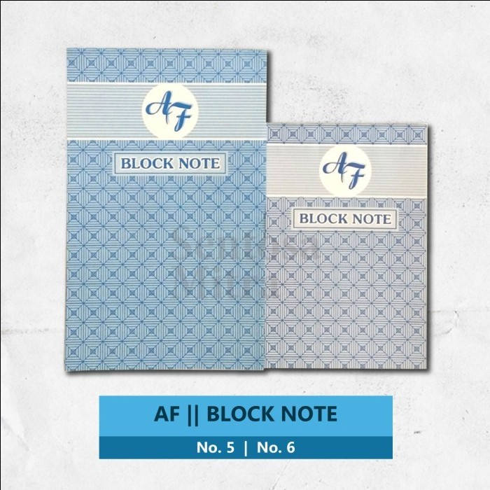 

ATKJaya- Block Note N0. 5 ( kecil ) No 6 ( besar ) polos tidak bergaris