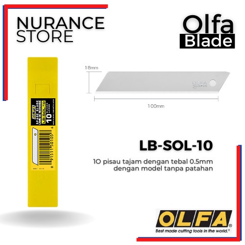 

ATKJaya- REFILL BLADE OLFA LB-SOL-10