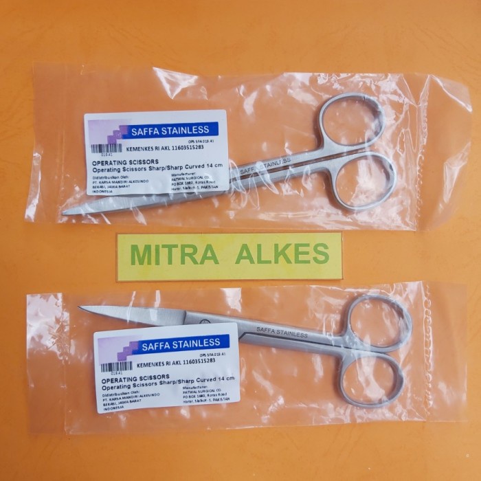 

ATKJaya- Gunting Tajam Tajam Bengkok 14 cm. Gtg TaTa Cvd 14cm Gtg Tata Lengkung