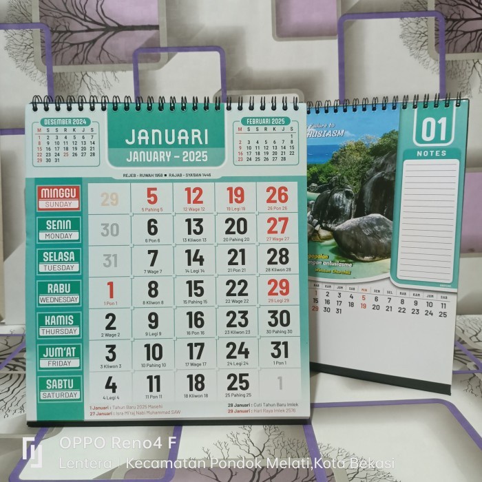 

ATKJaya- Kalender meja executive/Besar 2025