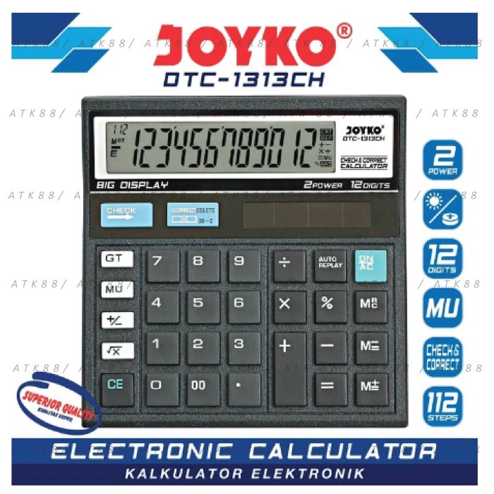 

ATKJaya- Kalkulator Joyko DTC-1313CH / 12 Digits