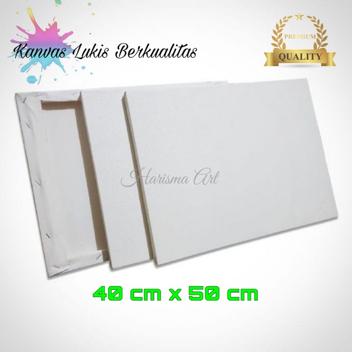 

ATKJaya- Kanvas Lukis + Spanram/Frame Berkwalitas tahan lama ukuran 40 50 cm