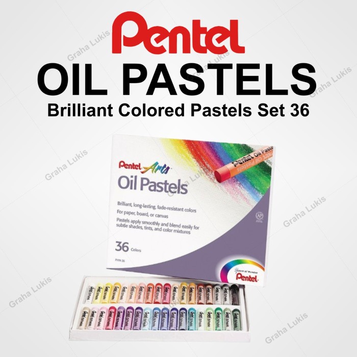 

ATKJaya- Crayon Pentel Oil Pastels 36 warna
