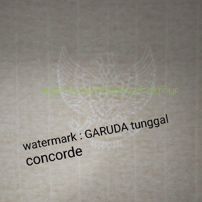 

ATKJaya- Kertas GARUDA Premium/Kertas Concorde Watermark/Ijazah Sertifikat