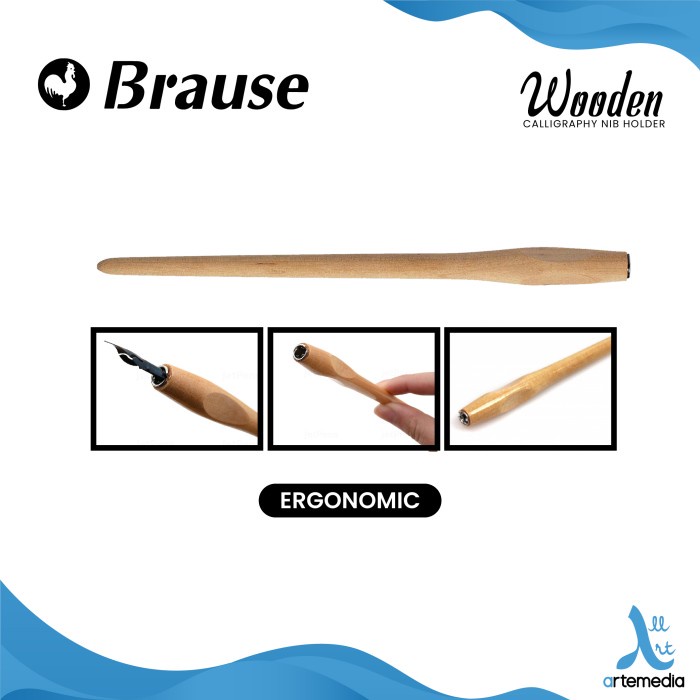 

PENA KAYU KALIGRAFI BRAUSE NIB HOLDER DIP PEN CALLIGRAPHY WRITING