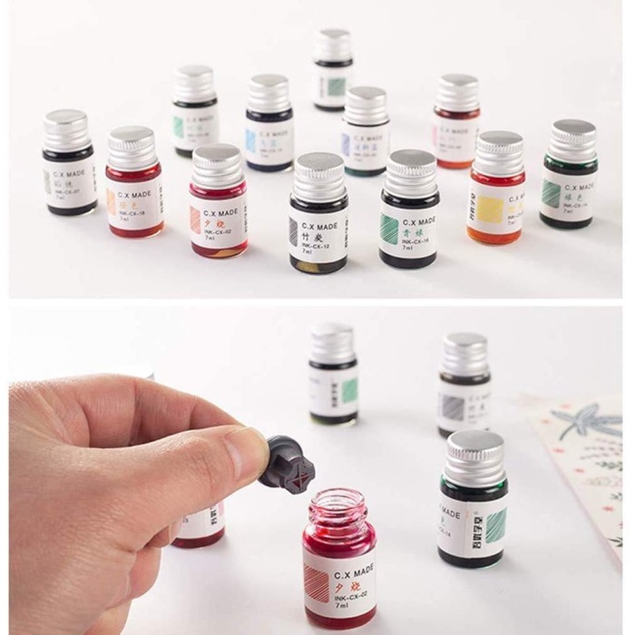

SET PENA CELUP KACA KALIGRAFI HERBIN ROUND GLASS DIP PEN CALLIGRAPHY