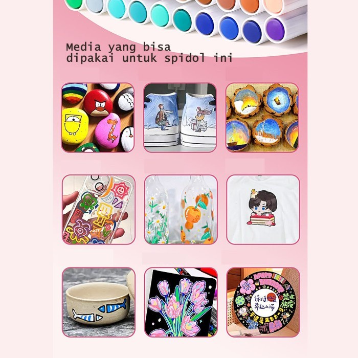 

ARYCLIC MARKER SET SPIDOL AKRILIK WARNA SPIDOL SKETSA ST0098