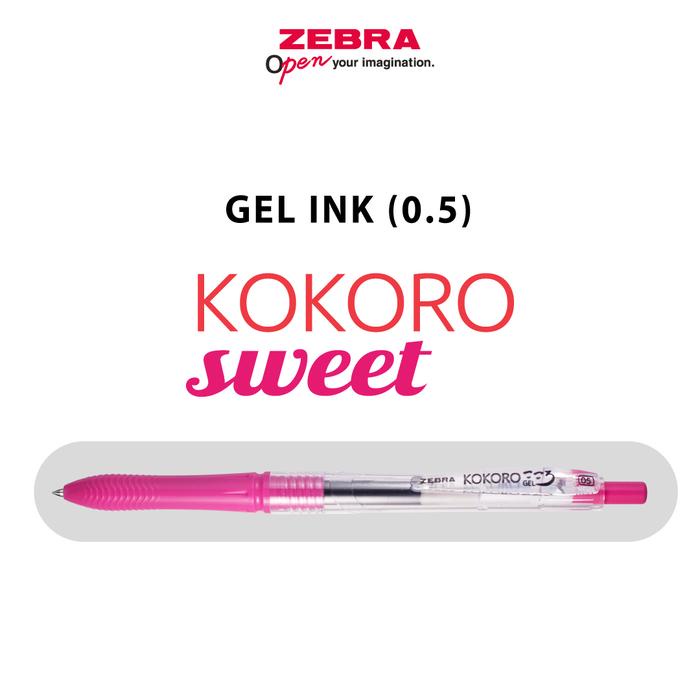 

[tmr] - ZEBRA Kokoro Sweet 0.5 - Black Ink - Pulpen Gel