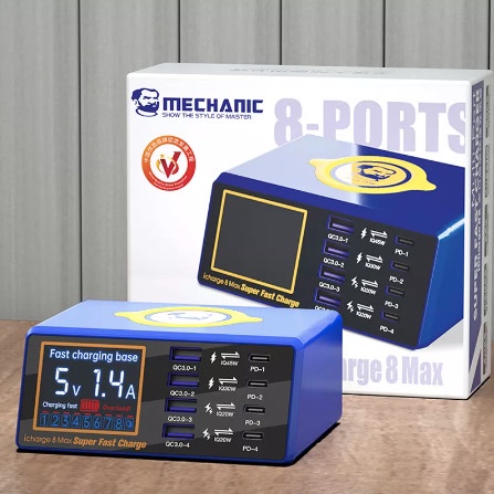 MECHANIC iCharger 8 Max 15W USB 9 port QC 3.0 PD Smart wireless Charge
