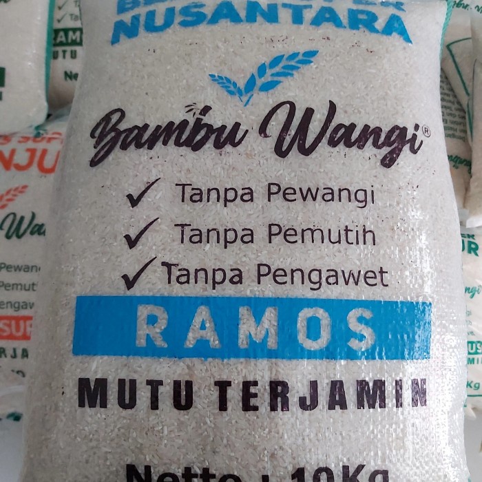 

Beras Ramos - Merk Bambu Wangi 10Kg