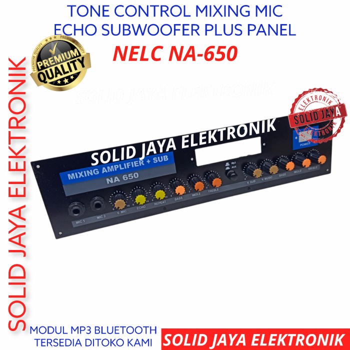 Tone Control Aktif Mic Echo Mixing Subwoofer Pre Amp Panel Nelc Na 650
