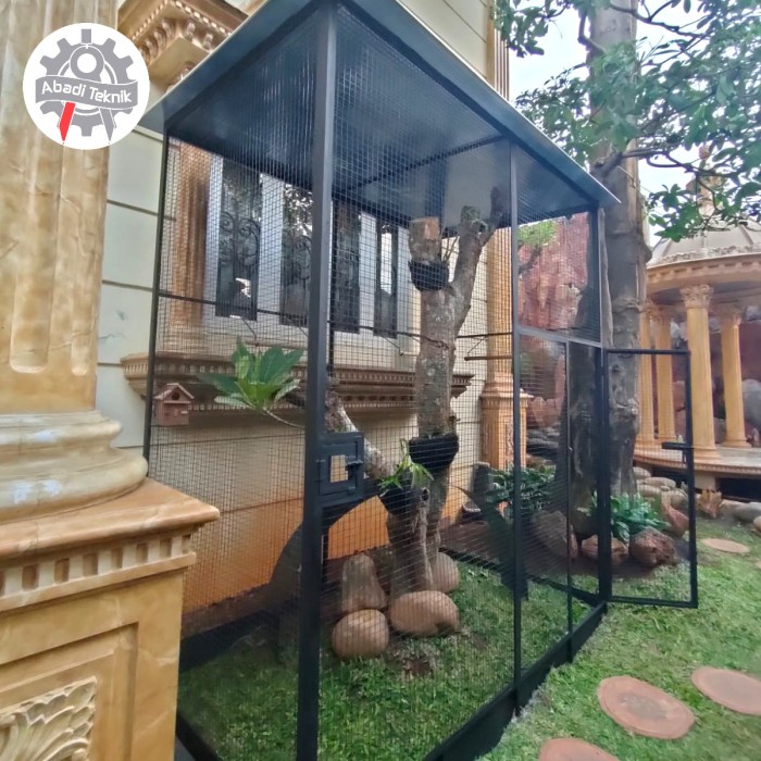 Kandang Kotak Besar Ternak Koloni Aviary Besi Burung Jalak Murai Beo Macaw Kakaktua DiskonJual
