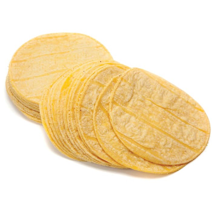 

Yellow Corn Tortilla Frozen (Kulit Nachos), 100% Jagung, 500gr, 15cm / 12CM (VEGAN, Gluten Free, No