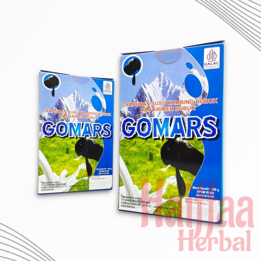 

Susu GOMARS Original Susu Kambing Etawa Minuman Susu Bubuk 200gr Asli