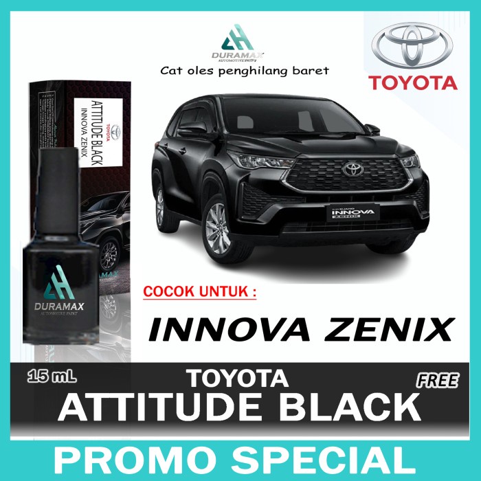 Cat Oles Penghilang Baret Hitam Mobil Innova Zenix Attitude Black- Toyota Zenix