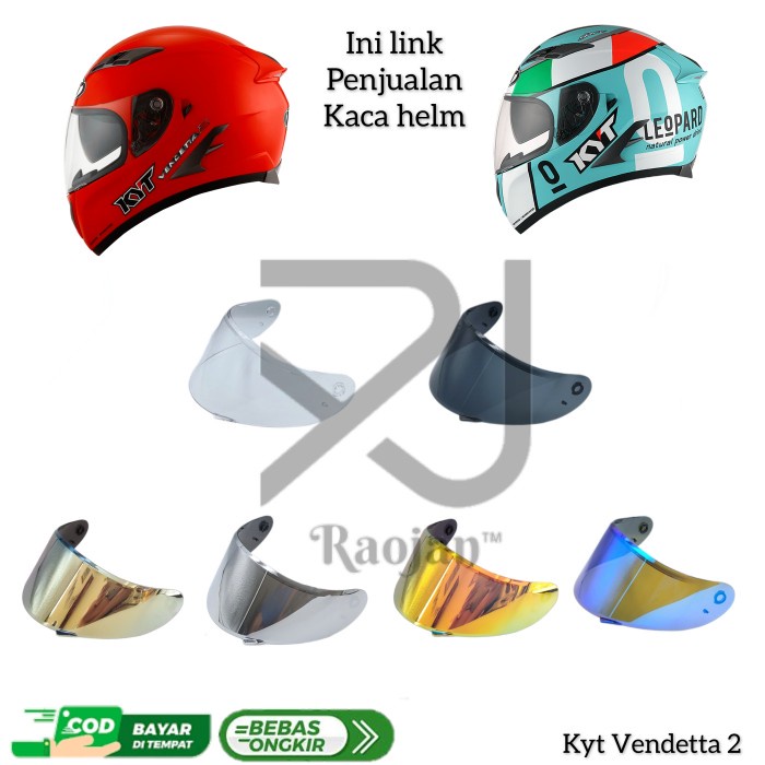 JAYAmart- Kaca helm Kyt Vendetta Visor helm Kyt Vendetta