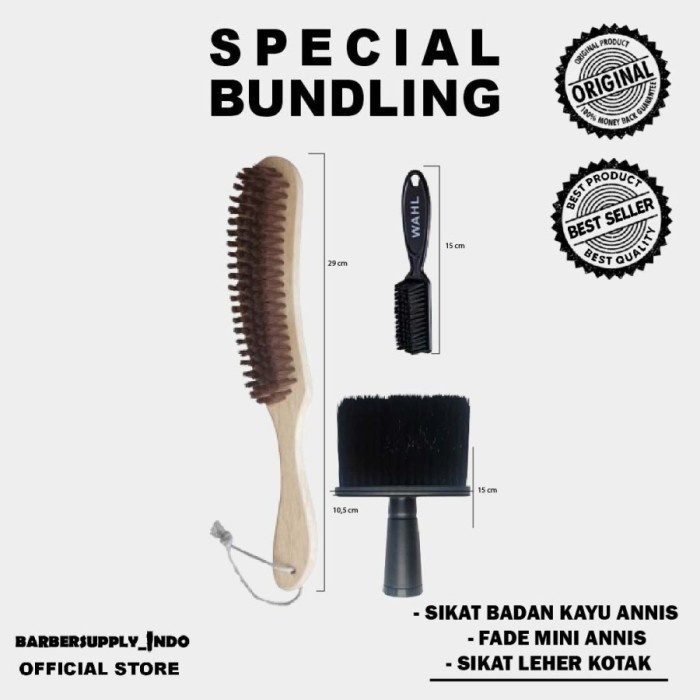 

PAKET SIKAT BARBER SHOP / SET BRUSH BARBERSHOP / BUNDLING LENGKAP KUAS