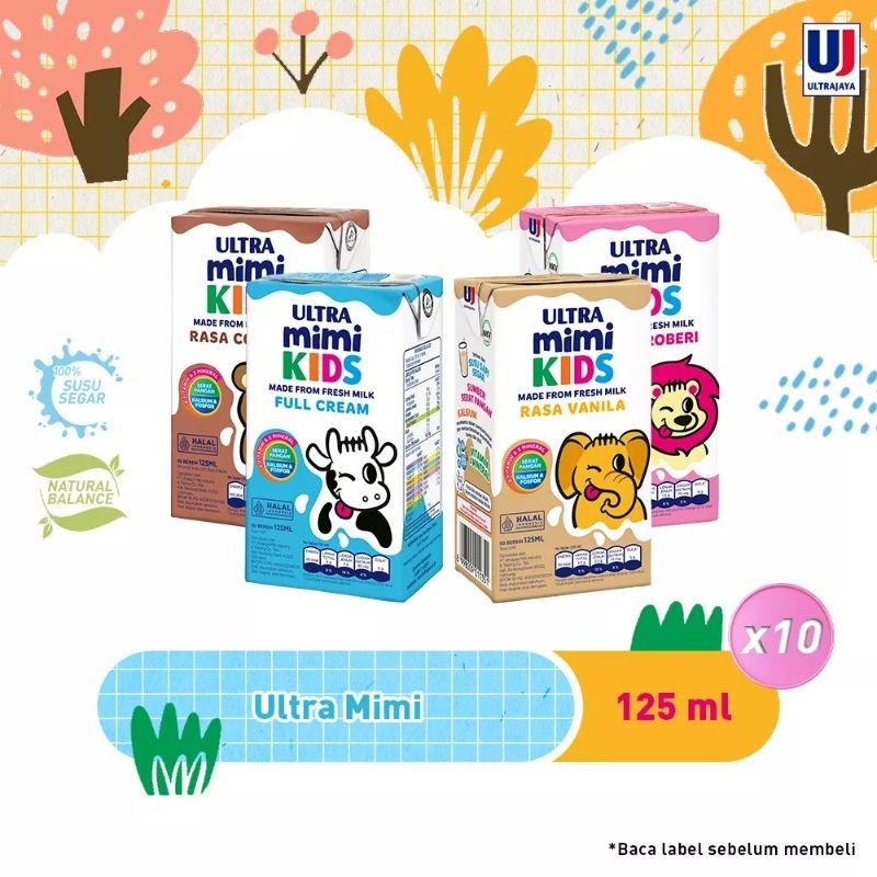 

20 PCS ULTRA MIMI SUSU UHT 125ML BOLEH PILIH RASA
