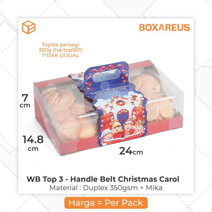 

SOUVEN- Packaging Hampers Natal Christmas Box Toples Dus Kue Kering WB TOP 3