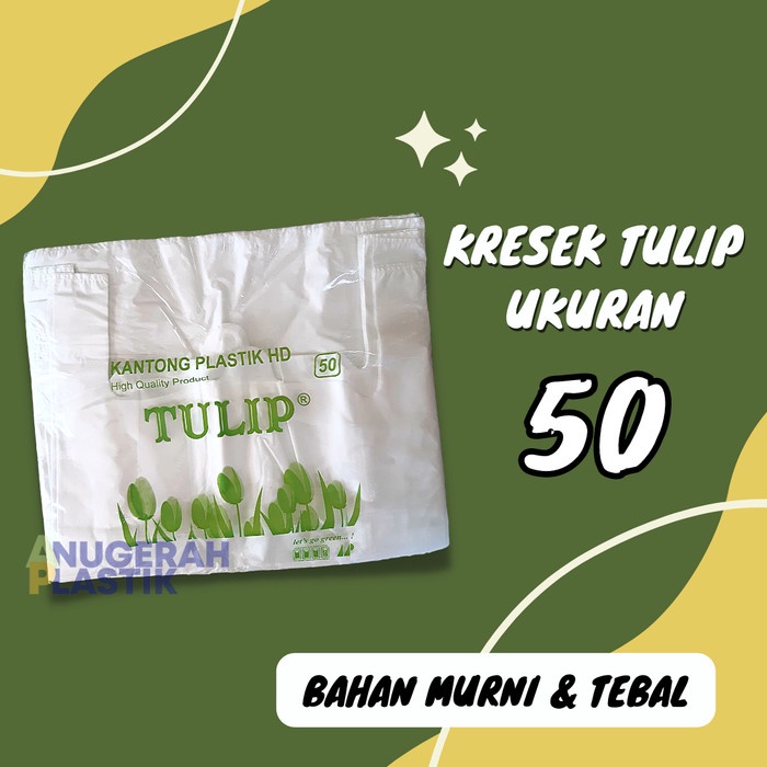 SOUVEN- kresek tebal ukuran 50 merk tulip