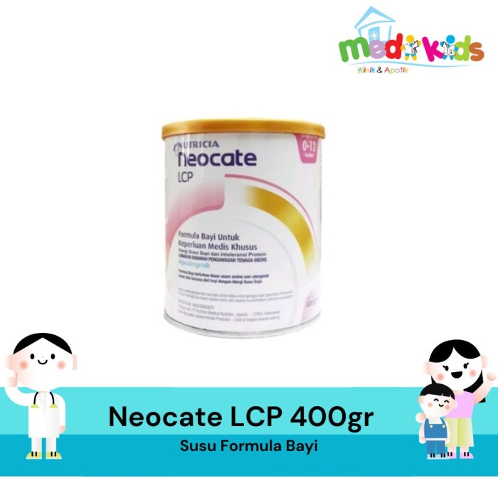 Nutricia Neocate LCP Powder 400gr - Susu Formula Bayi Alergi Susu Sapi