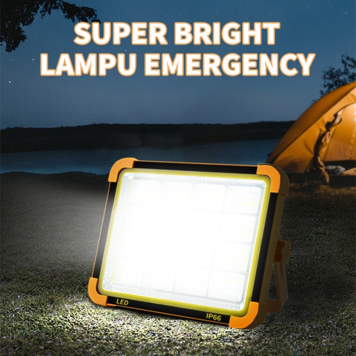 Lampu emergency surya super bright 300W LED 4 mode Lampu Tenda Camping