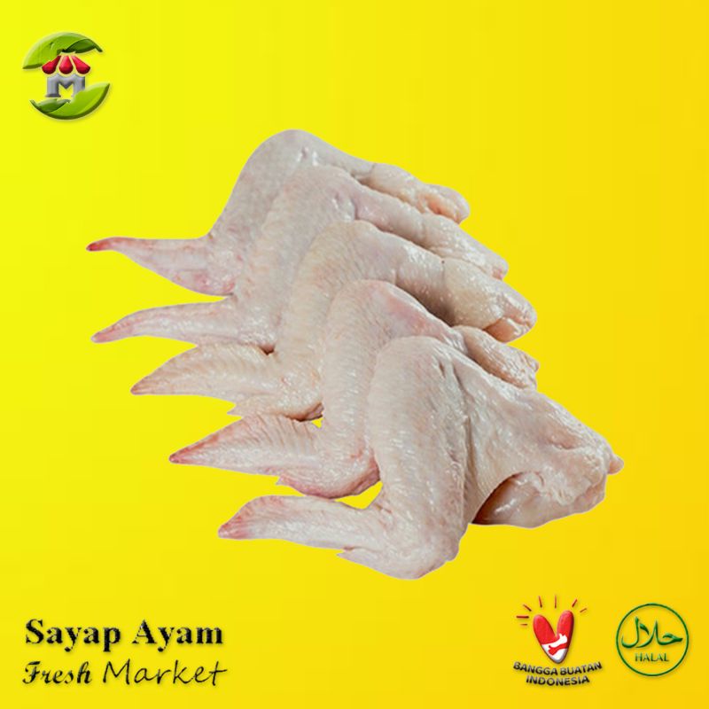 

[JAKBAR] Full Wing Sayap Ayam Utuh Pack 950gr - 1kg