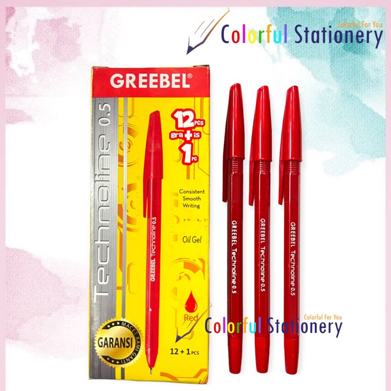 

IK! Pulpen / Ballpoint Greebel Techno (12 Pcs)