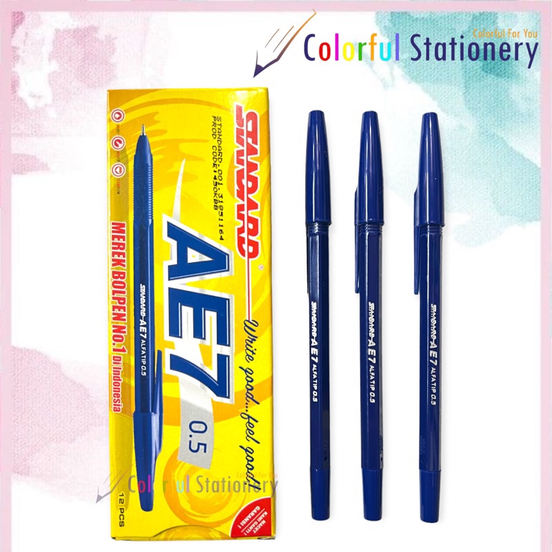 

IK! Pulpen / Ballpoint Standard AE 7 (12 Pcs)