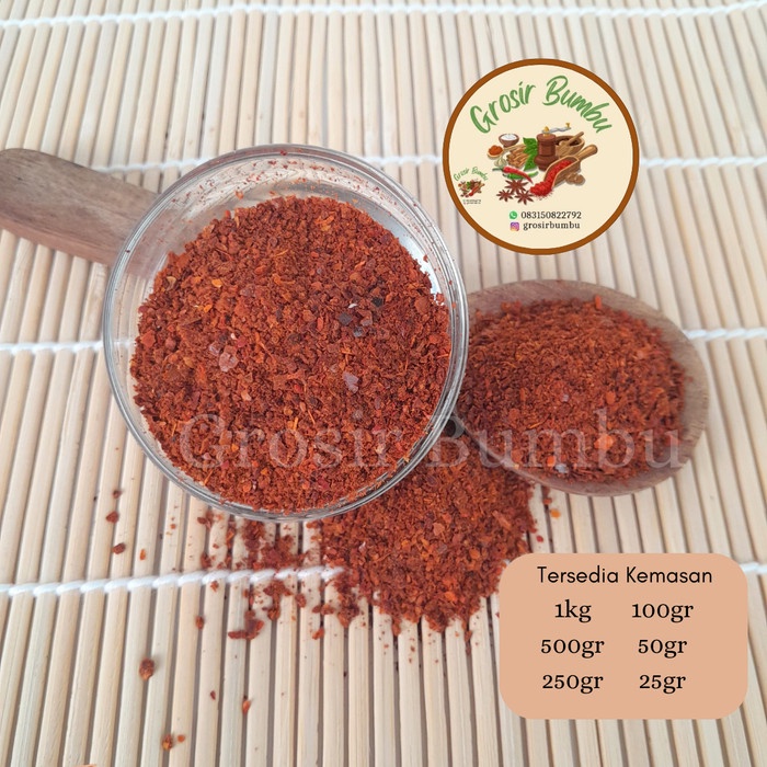 

READY Pure Chili Powder Flake - 1kg Cabe Bubuk Kasar Import Asli 100%
